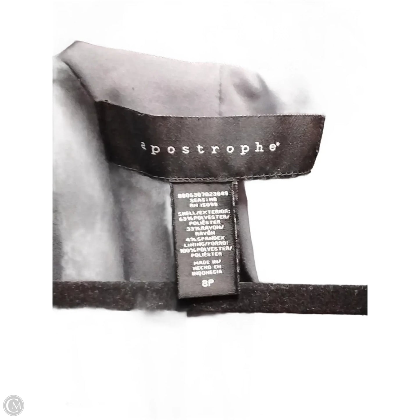 Blazer By Apostrophe In Grey, Size: 8p