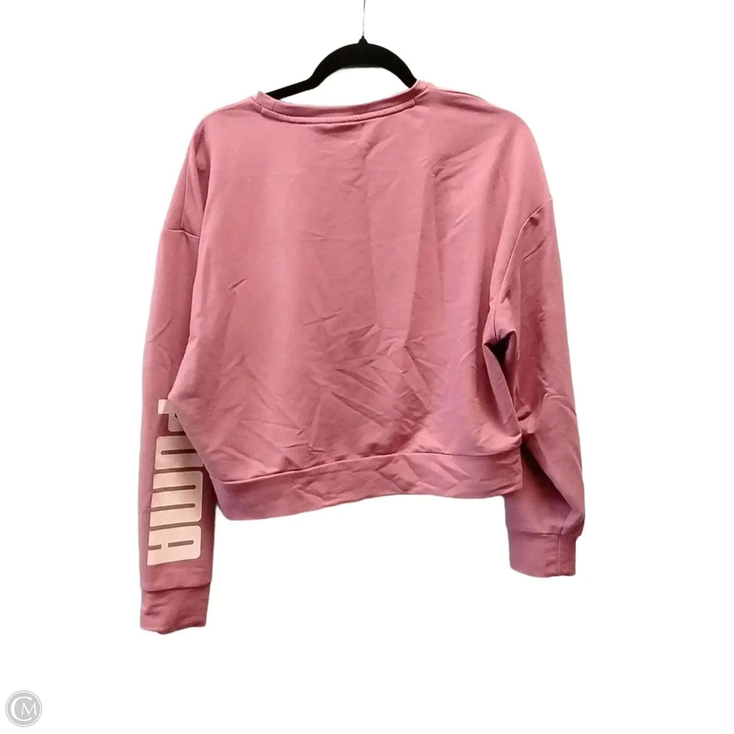 Athletic Sweatshirt Crewneck By Puma In Pink, Size: M