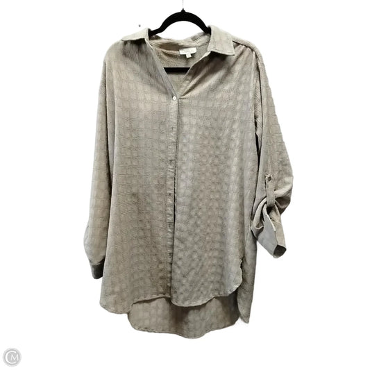 Top Short Sleeve By Clothes Mentor In Brown, Size: M