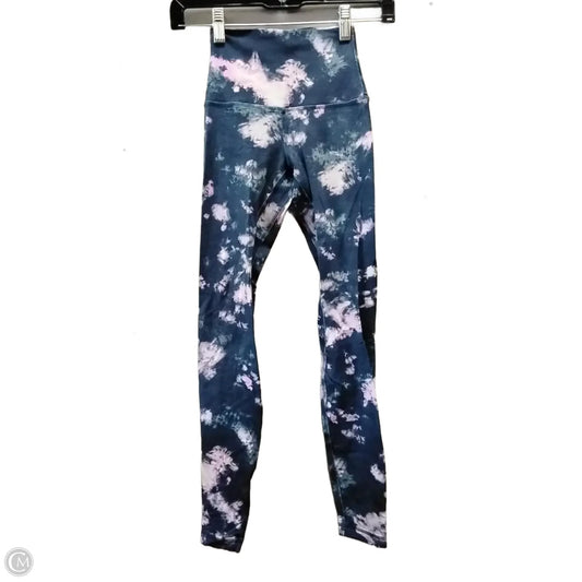 Athletic Leggings By Lululemon In Tie Dye Print, Size: 0