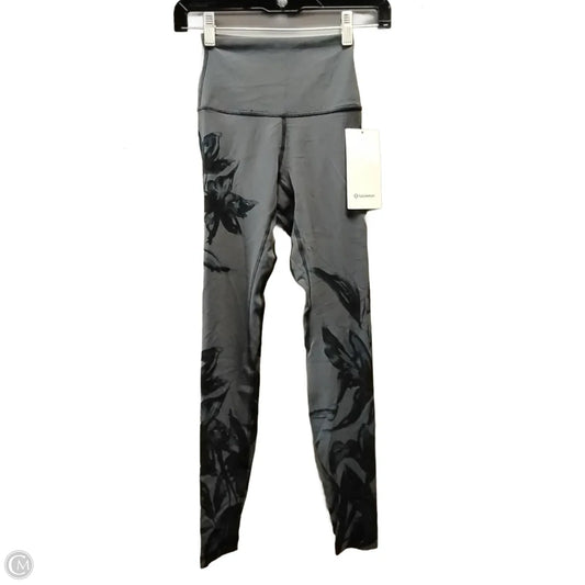 Athletic Leggings By Lululemon In Grey, Size: 2