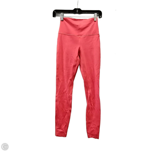 Athletic Leggings By Lululemon In Red, Size: 8