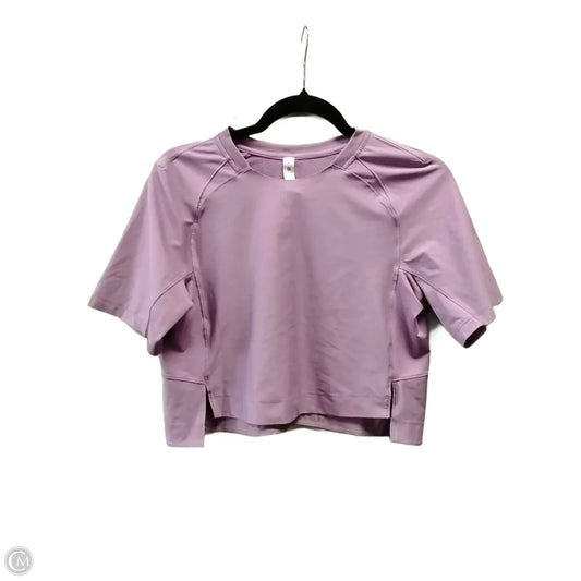Athletic Top Short Sleeve By Lululemon In Purple, Size: 2