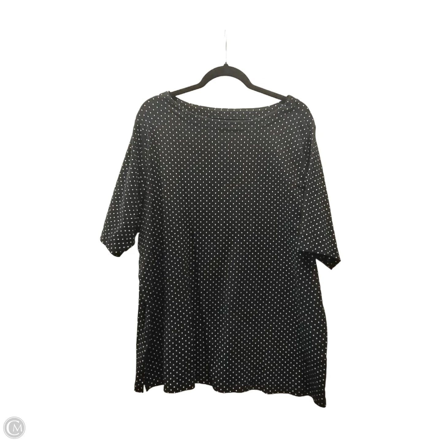 Top Short Sleeve By Cj Banks In Polkadot Pattern, Size: 3