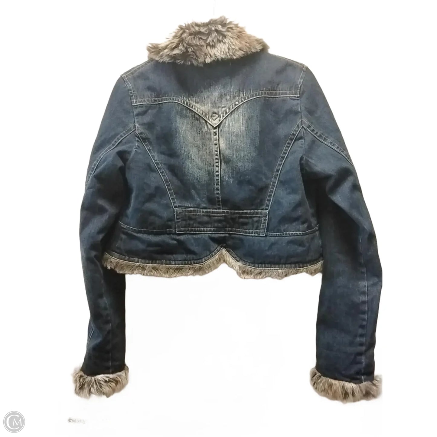 Jacket Denim By Clothes Mentor In Blue Denim, Size: Xl