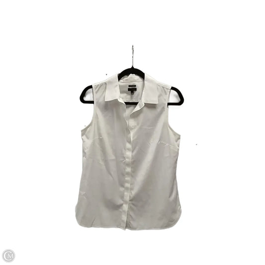 Top Sleeveless By Talbots In White, Size: 6