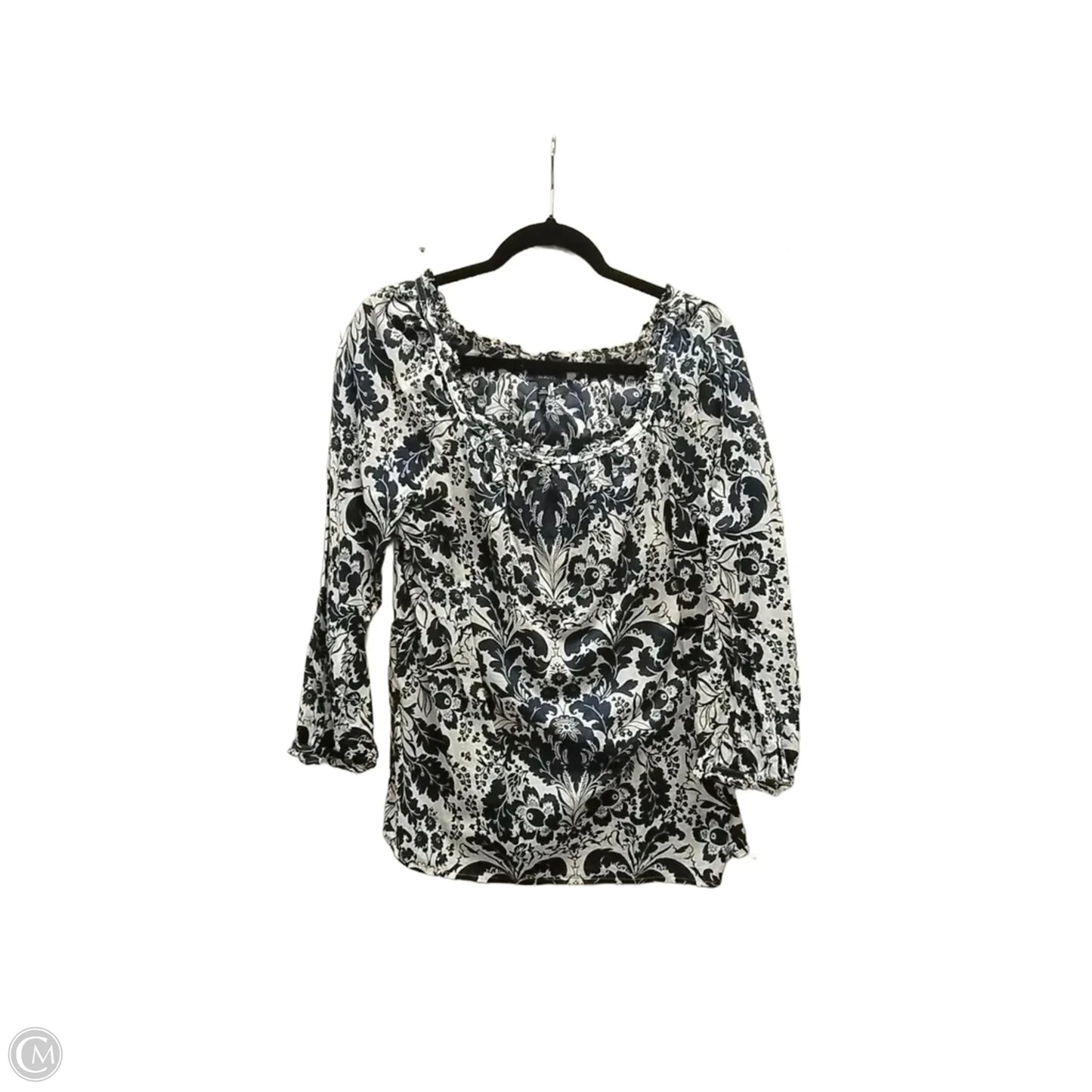 Blouse Long Sleeve By Talbots In Floral Print, Size: M