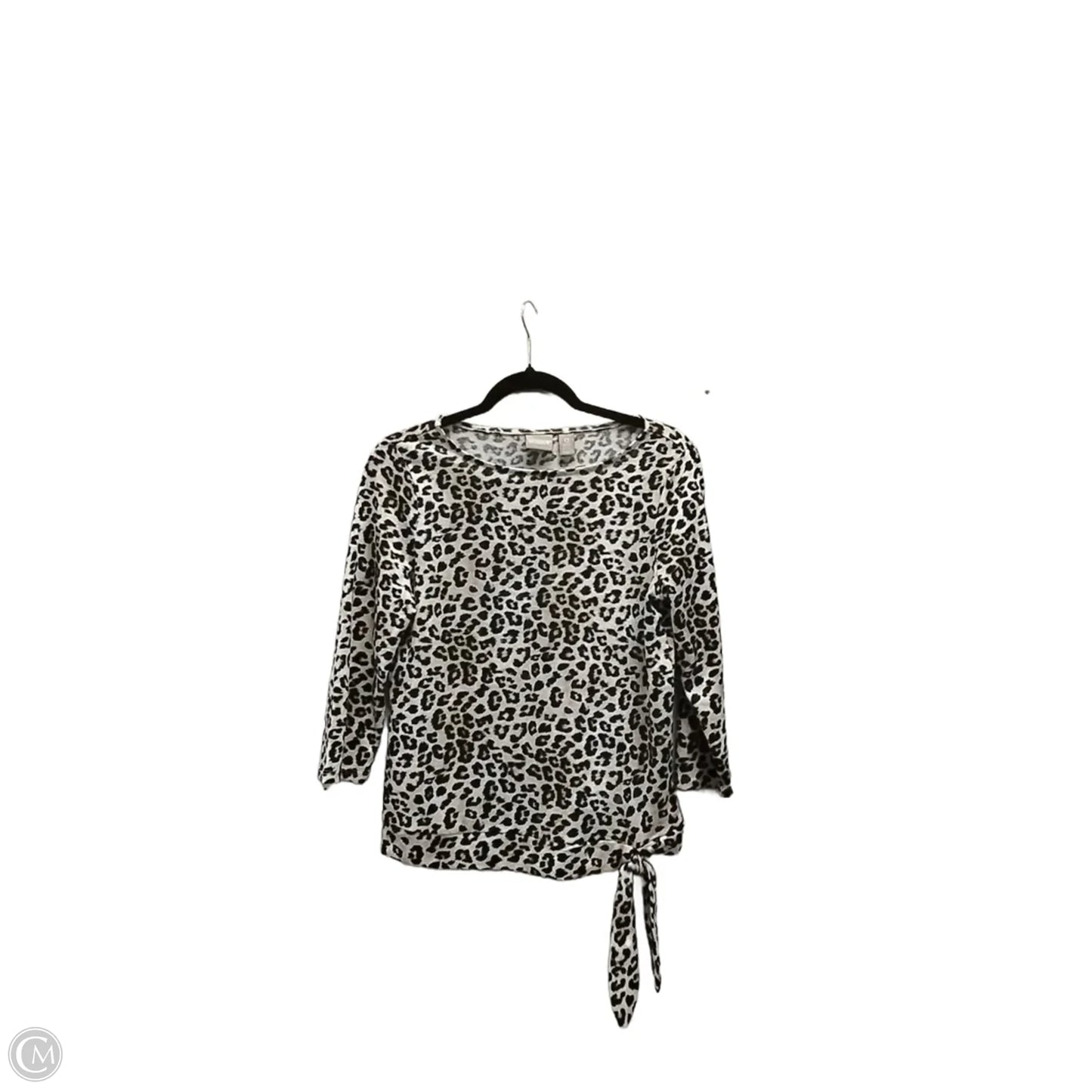 Top Long Sleeve By Chicos In Animal Print, Size: S