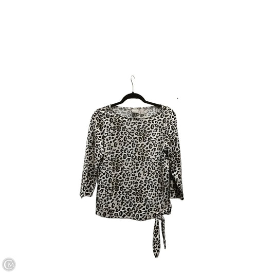 Top Long Sleeve By Chicos In Animal Print, Size: S