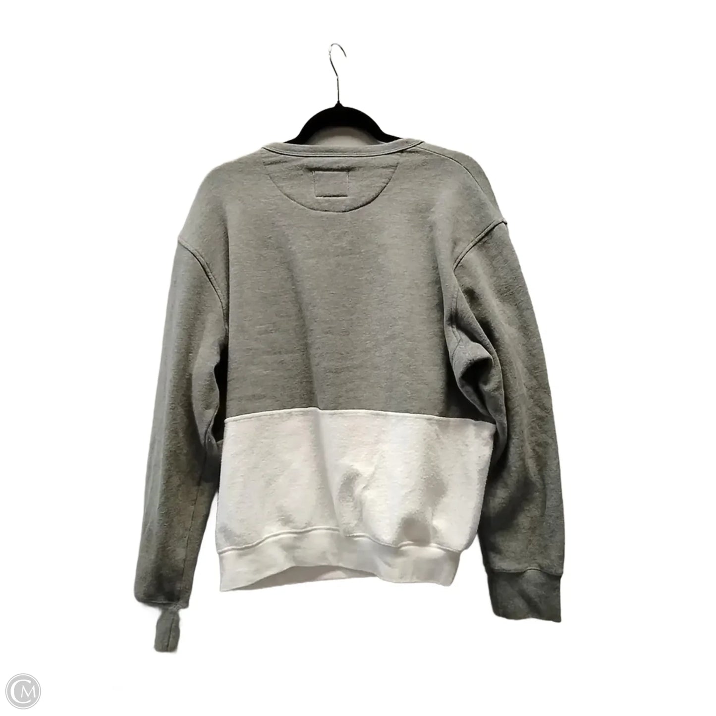 Sweatshirt Crewneck By Clothes Mentor In Grey, Size: L
