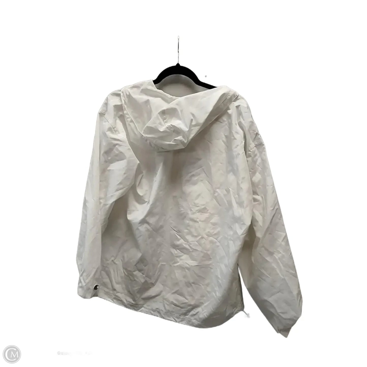 Jacket Windbreaker By Champion In White, Size: M