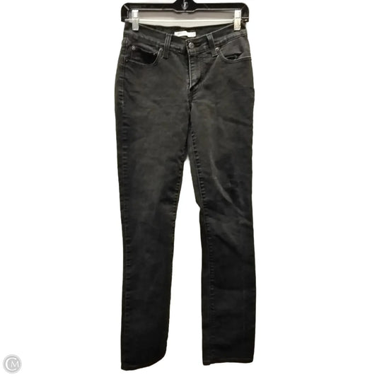 Jeans Straight By Levis In Black, Size: 0