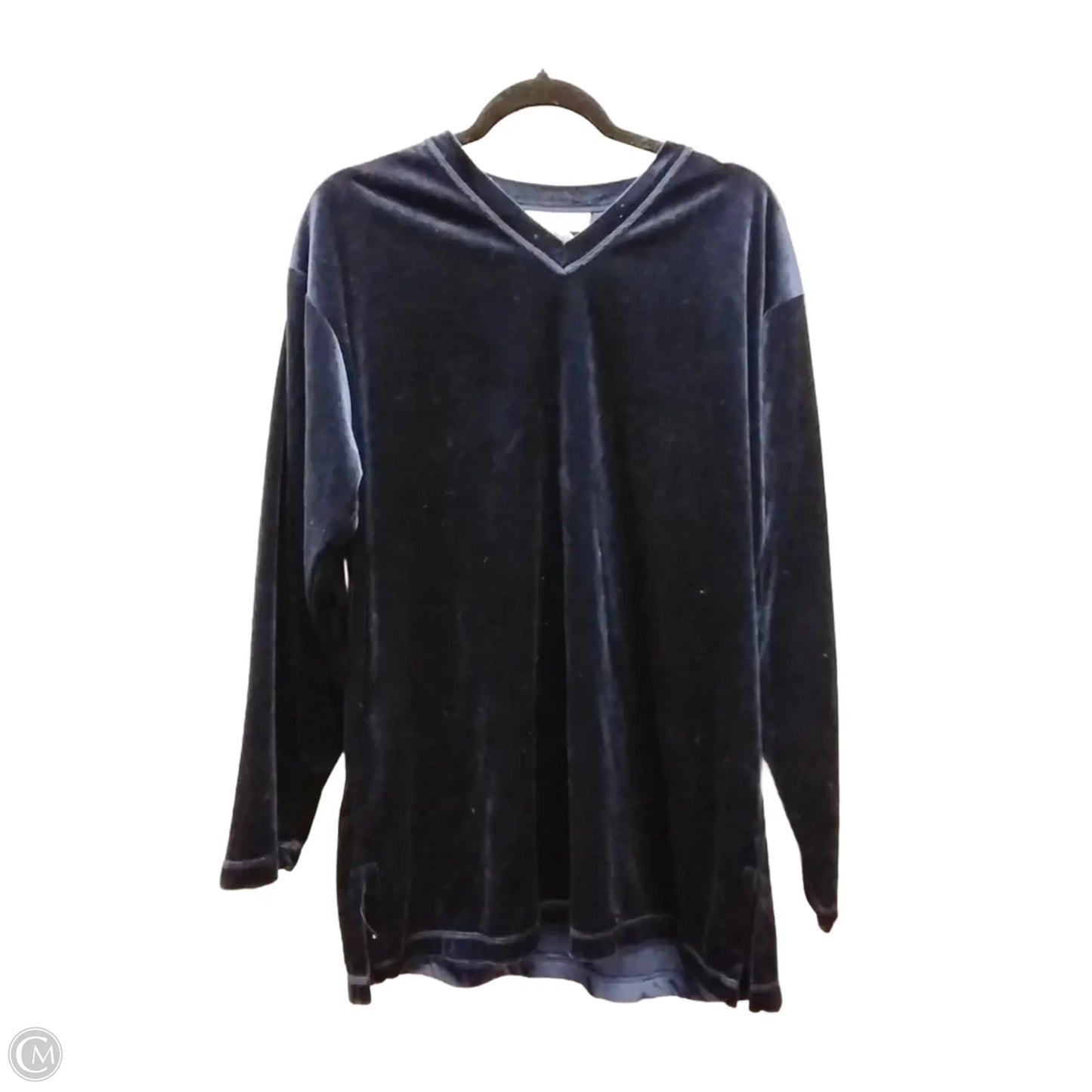 Top Long Sleeve By Gilligan And Omalley In Blue, Size: L