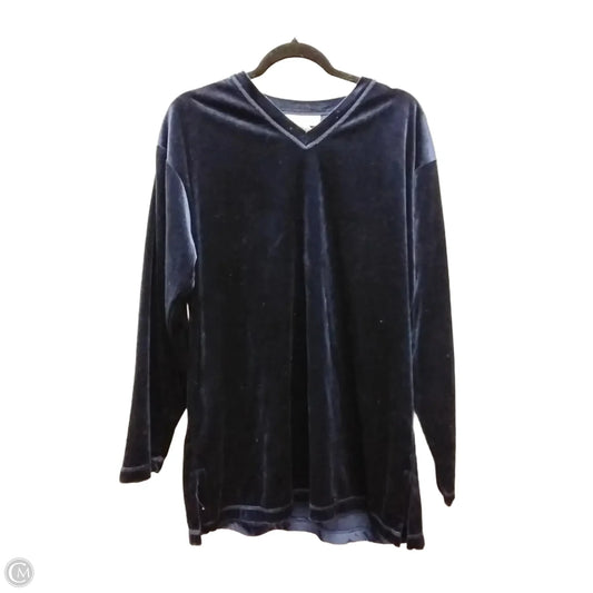 Top Long Sleeve By Gilligan And Omalley In Blue, Size: L