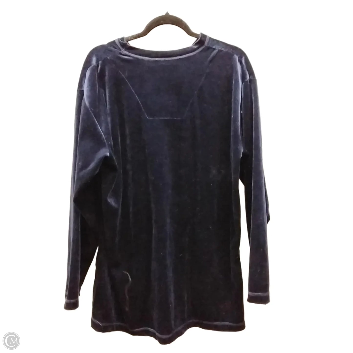 Top Long Sleeve By Gilligan And Omalley In Blue, Size: L