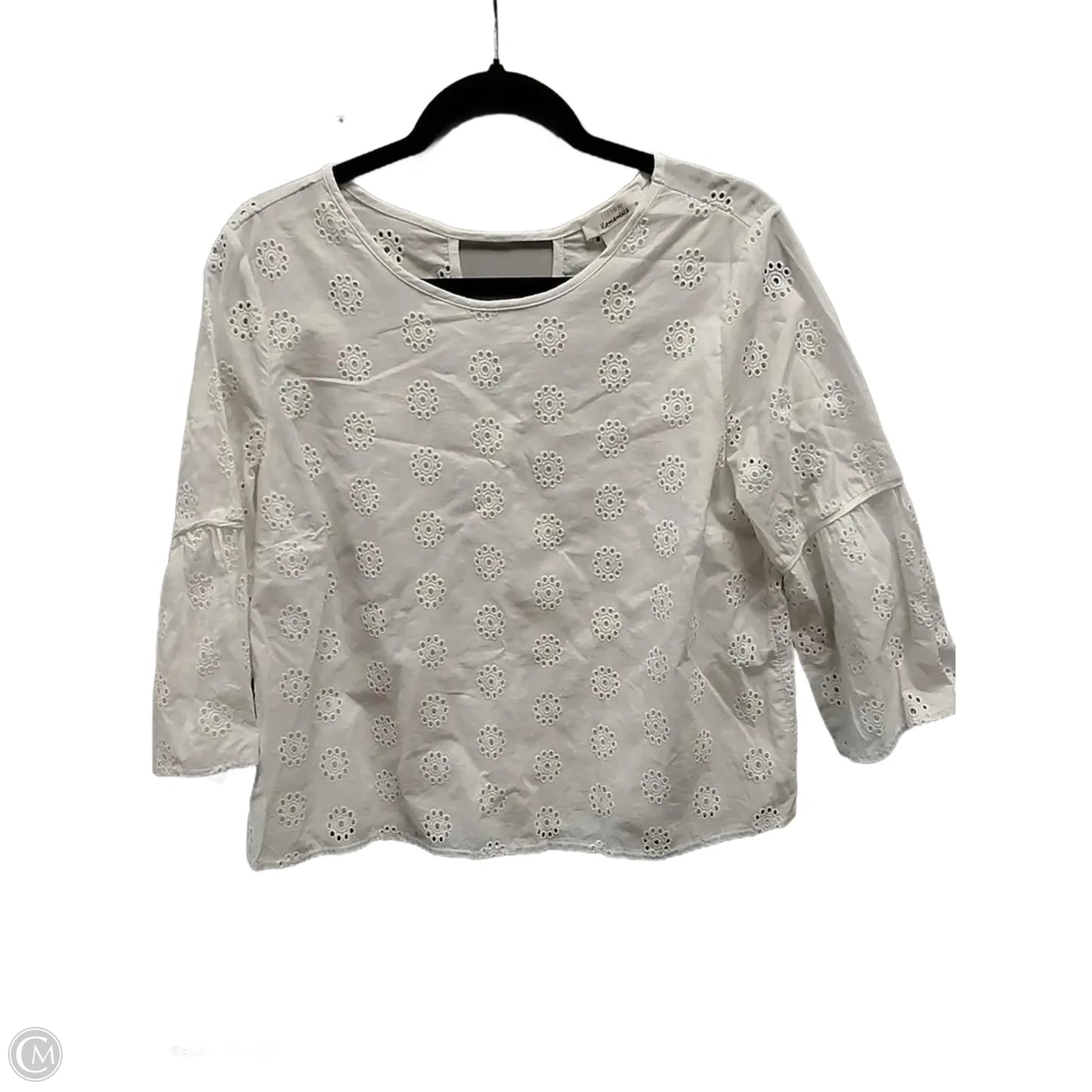 Top Long Sleeve By Urban Romantics In White, Size: M