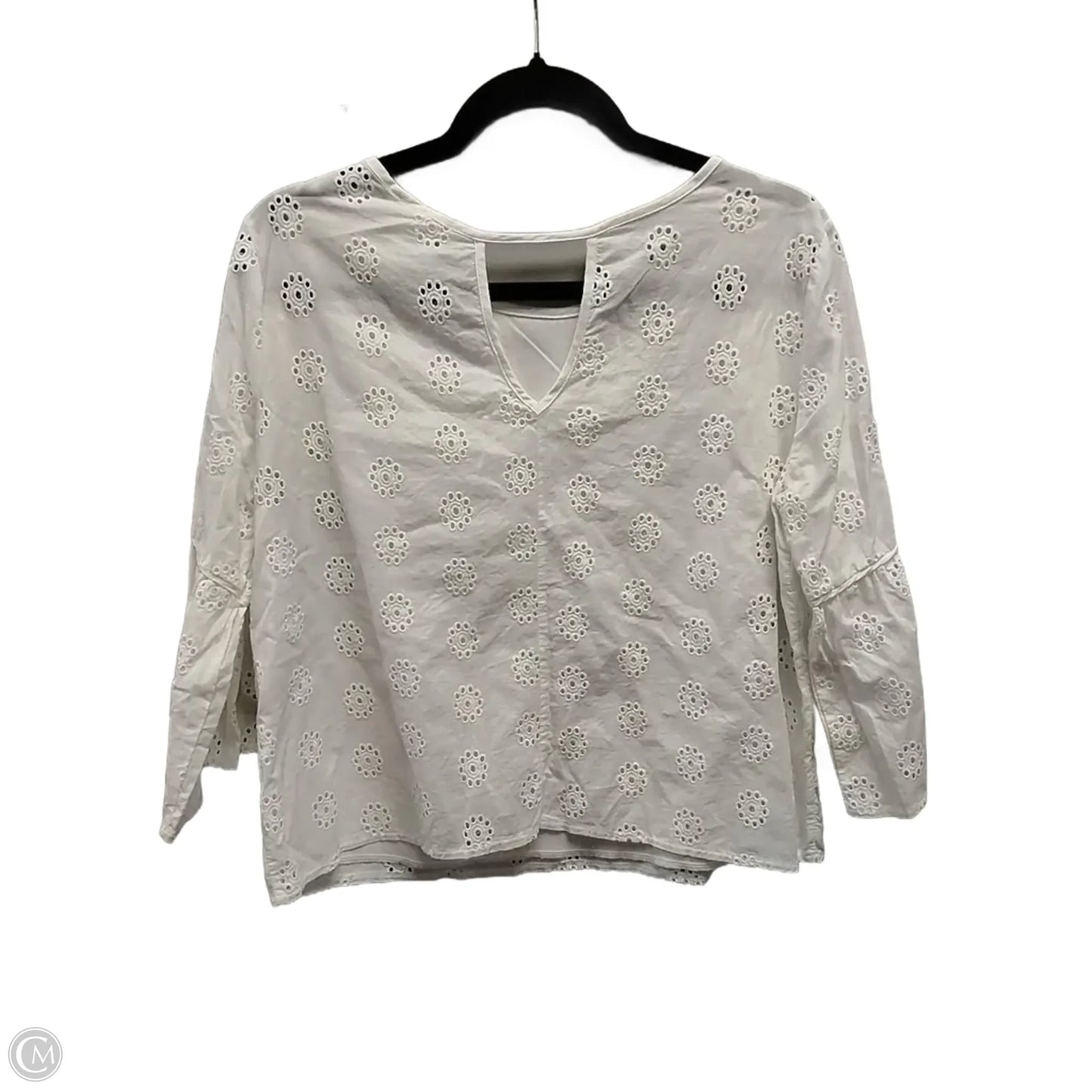 Top Long Sleeve By Urban Romantics In White, Size: M
