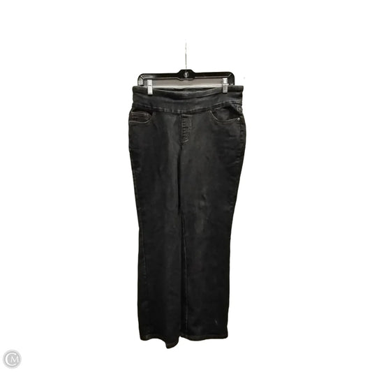 Jeans Straight By D&co. In Black, Size: 12
