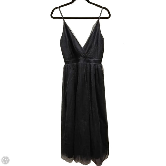 Dress Party Midi By Express In Blue, Size: 4