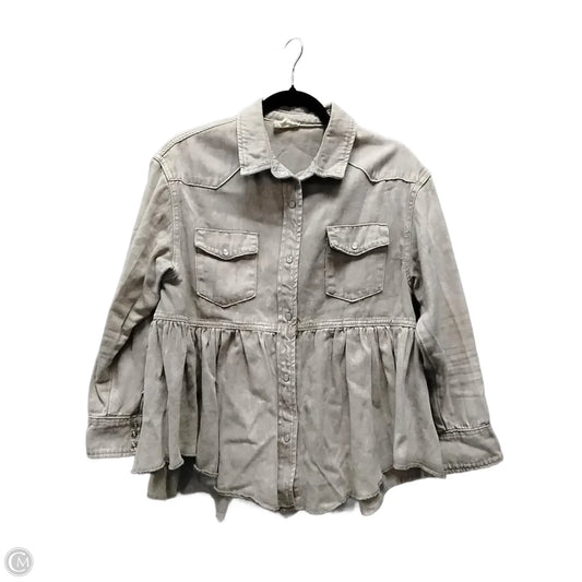 Jacket Denim By 143 Story In Green, Size: S