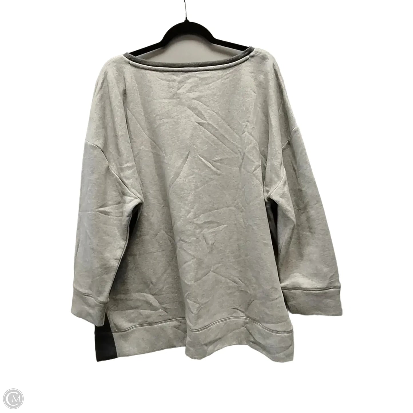 Top Long Sleeve By Talbots In Grey, Size: 3x