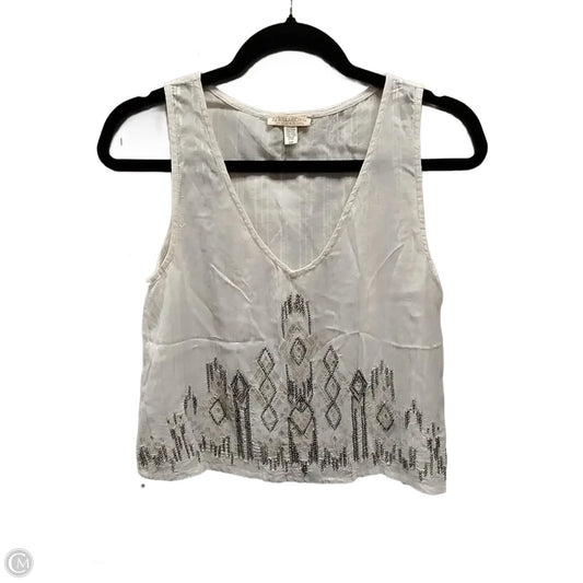 Tank Top By Billabong In White, Size: S