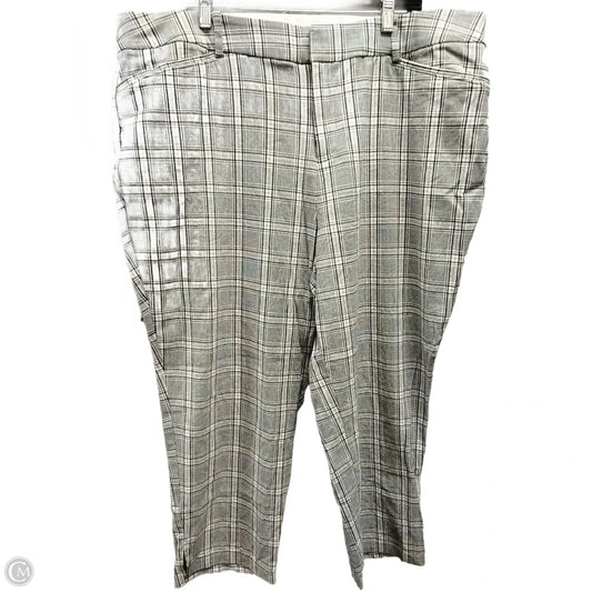 Pants Dress By Ava & Viv In Plaid Pattern, Size: 20