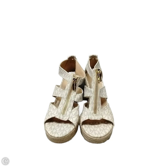Shoes Heels Wedge By Michael By Michael Kors In White, Size: 7.5