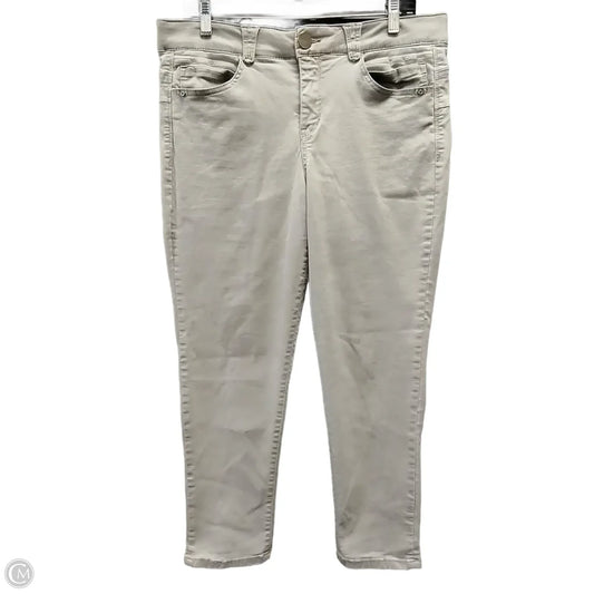 Jeans Skinny By Democracy In Beige, Size: 14