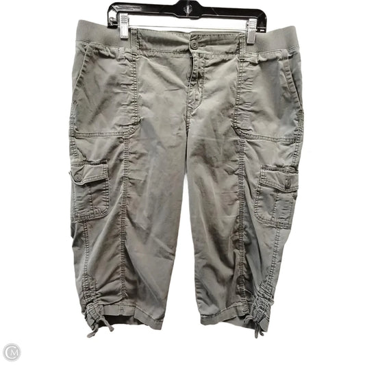 Pants Cropped By Sonoma In Green, Size: 16w
