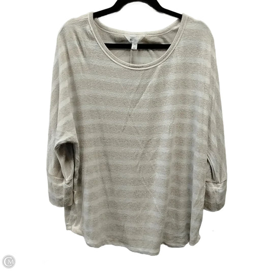 Top Long Sleeve By Market & Spruce In Striped Pattern, Size: Xxl