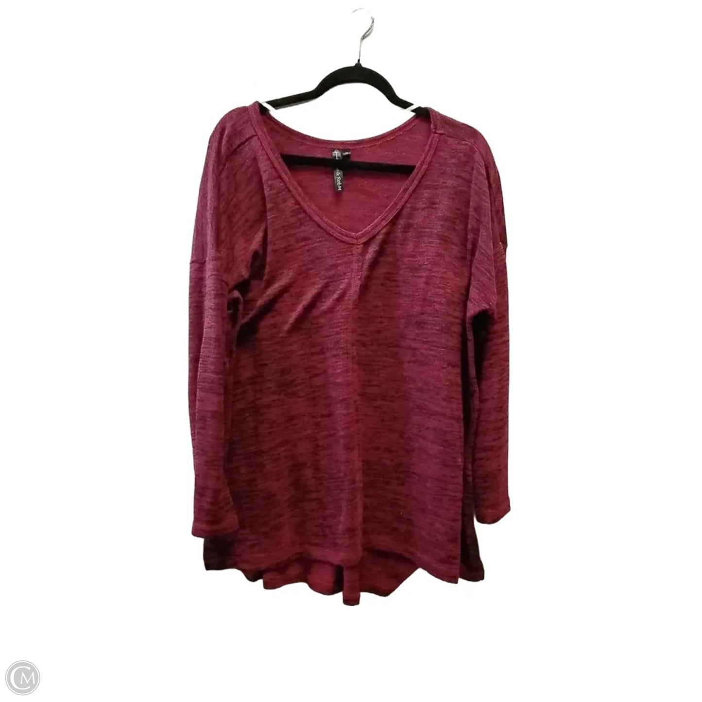 Top Long Sleeve By Clothes Mentor In Red, Size: 1x