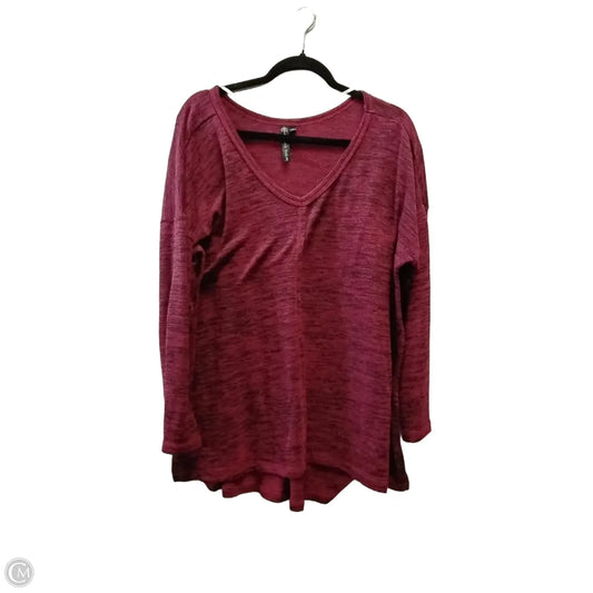 Top Long Sleeve By Clothes Mentor In Red, Size: 1x