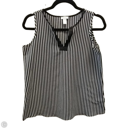 Top Sleeveless By Spense In Striped Pattern, Size: M