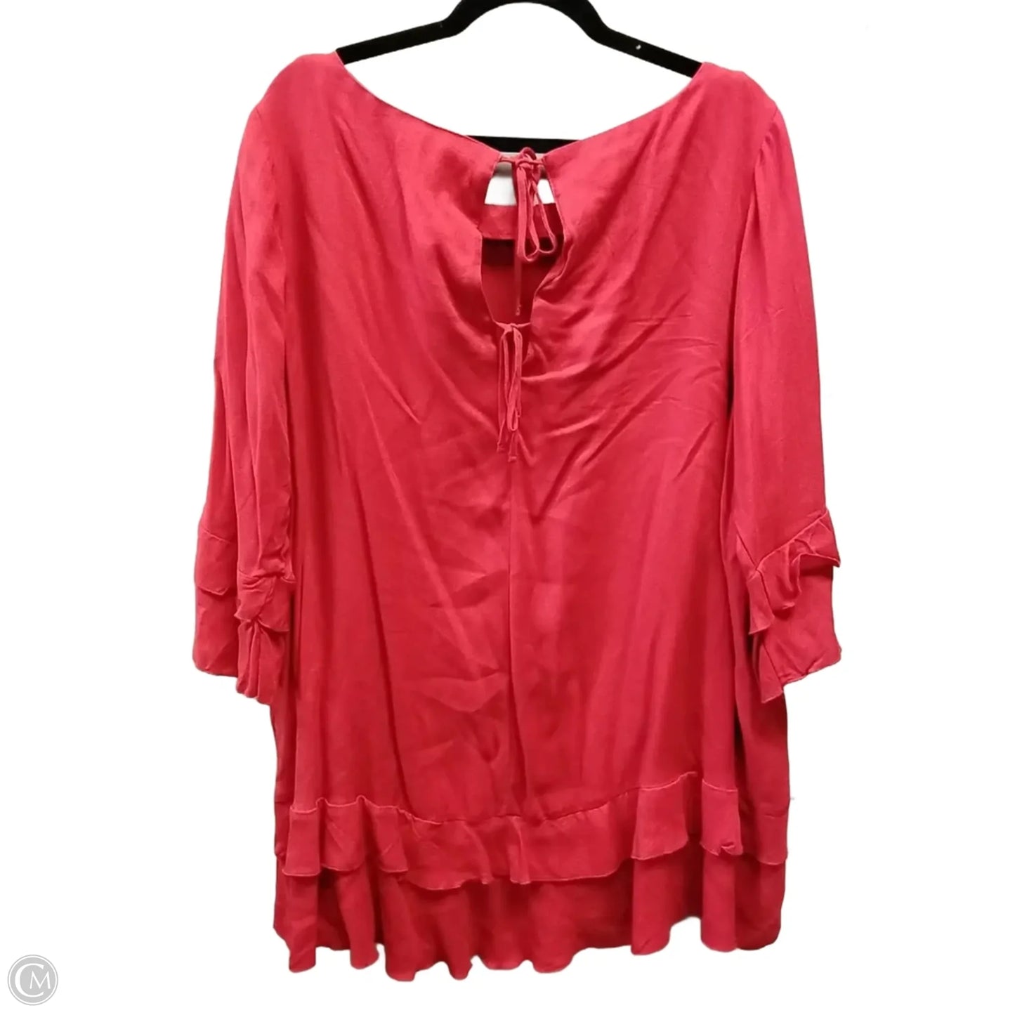 Top Long Sleeve By Ellos In Red, Size: 2x