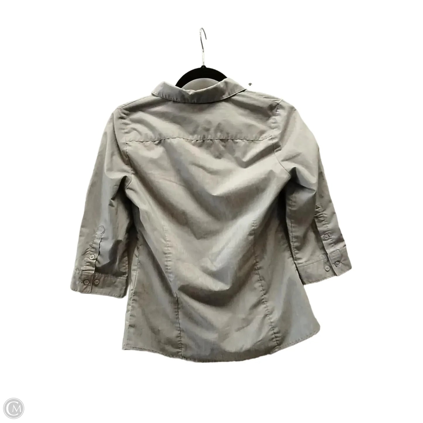 Top 3/4 Sleeve By Clothes Mentor In Grey, Size: S