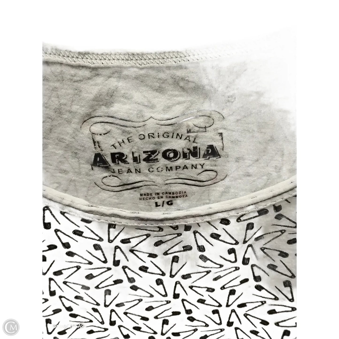 Tank Top By Arizona In White, Size: L