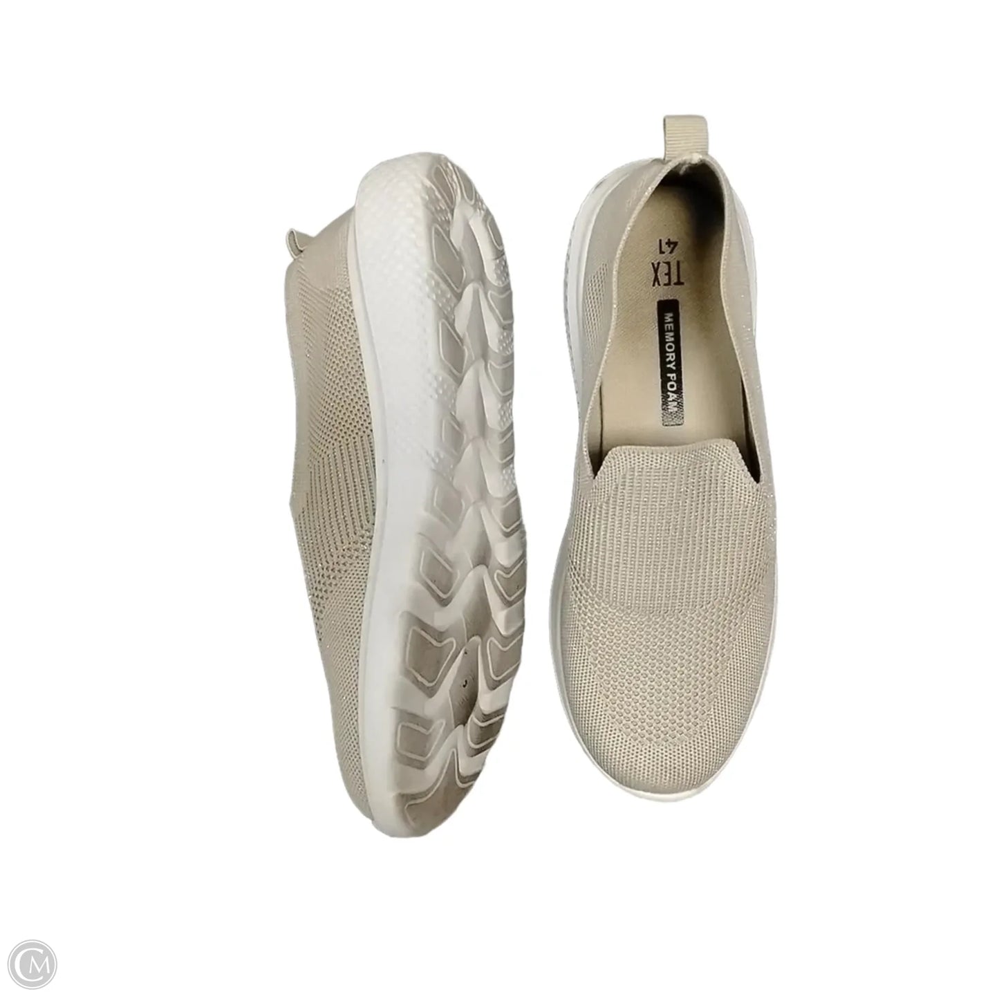 Shoes Sneakers By Clothes Mentor In Cream, Size: 10