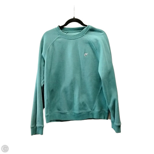 Athletic Sweatshirt Crewneck By Fabletics In Green, Size: M