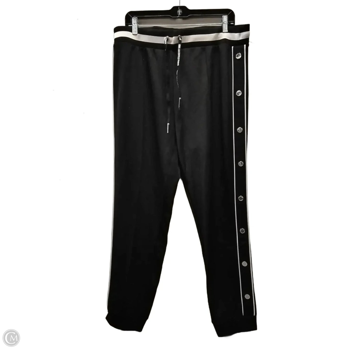 Pants Designer By Karl Lagerfeld In Black, Size: L