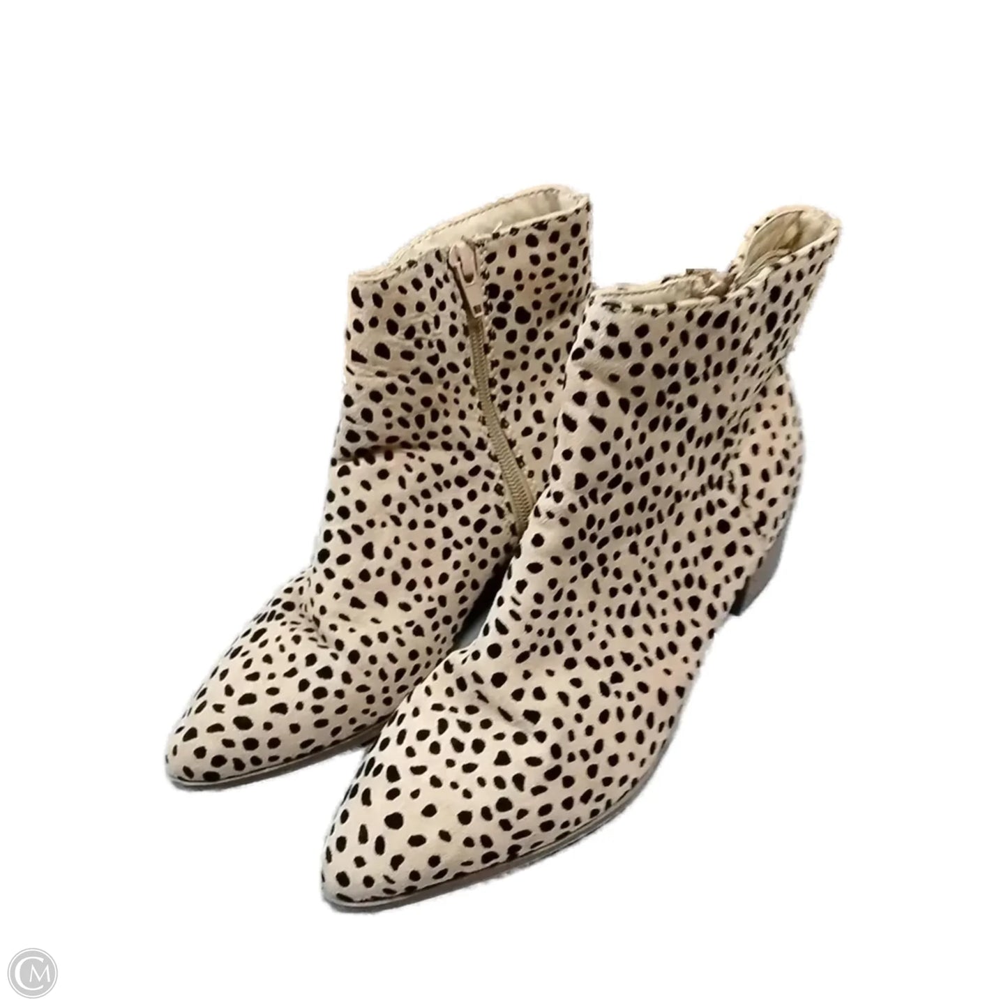 Boots Ankle Heels By City Classified In Animal Print, Size: 7.5
