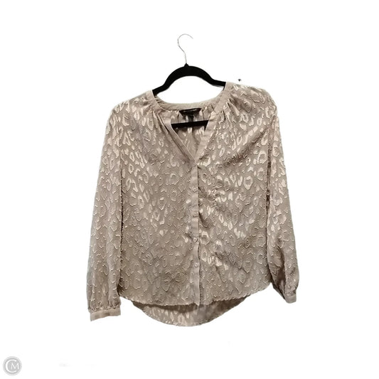 Top Long Sleeve By Banana Republic In Brown, Size: Xs