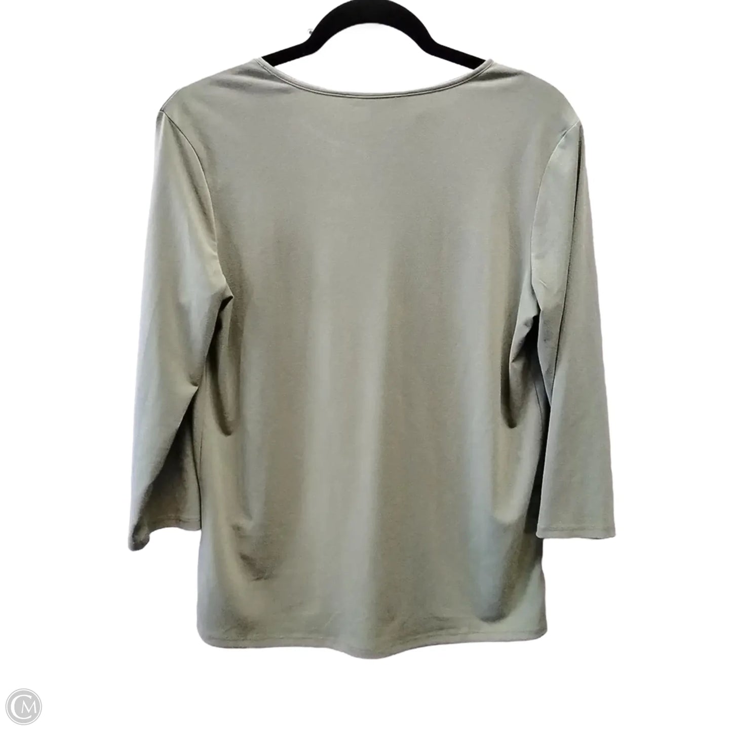Top Long Sleeve By Banana Republic In Green, Size: S