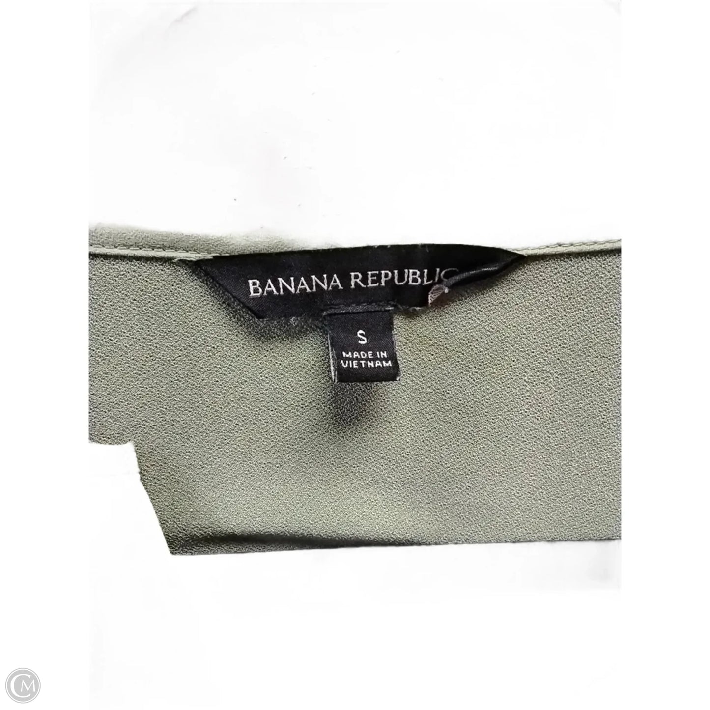 Top Long Sleeve By Banana Republic In Green, Size: S