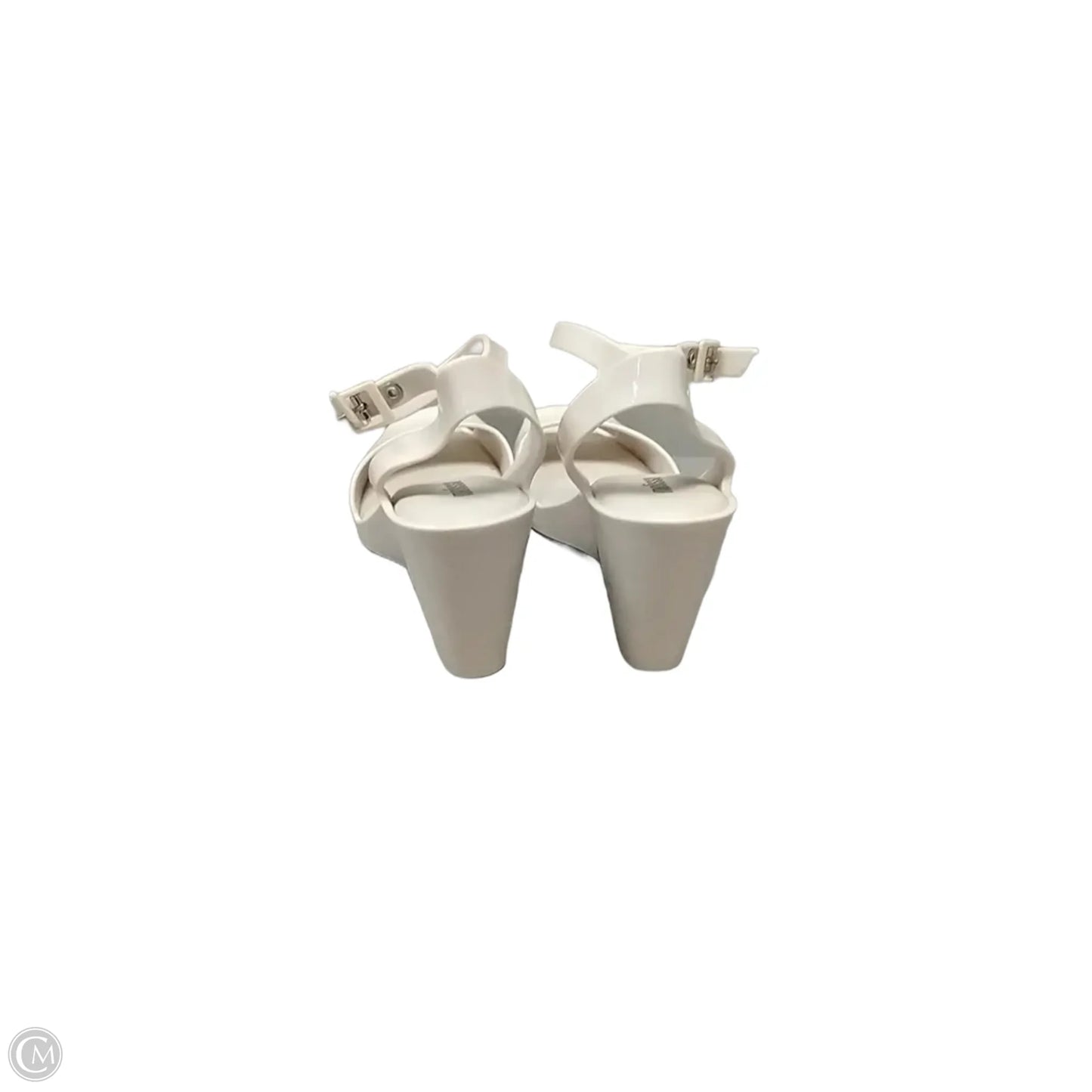 Shoes Heels Wedge By Melissa Mccarthy In White, Size: 10