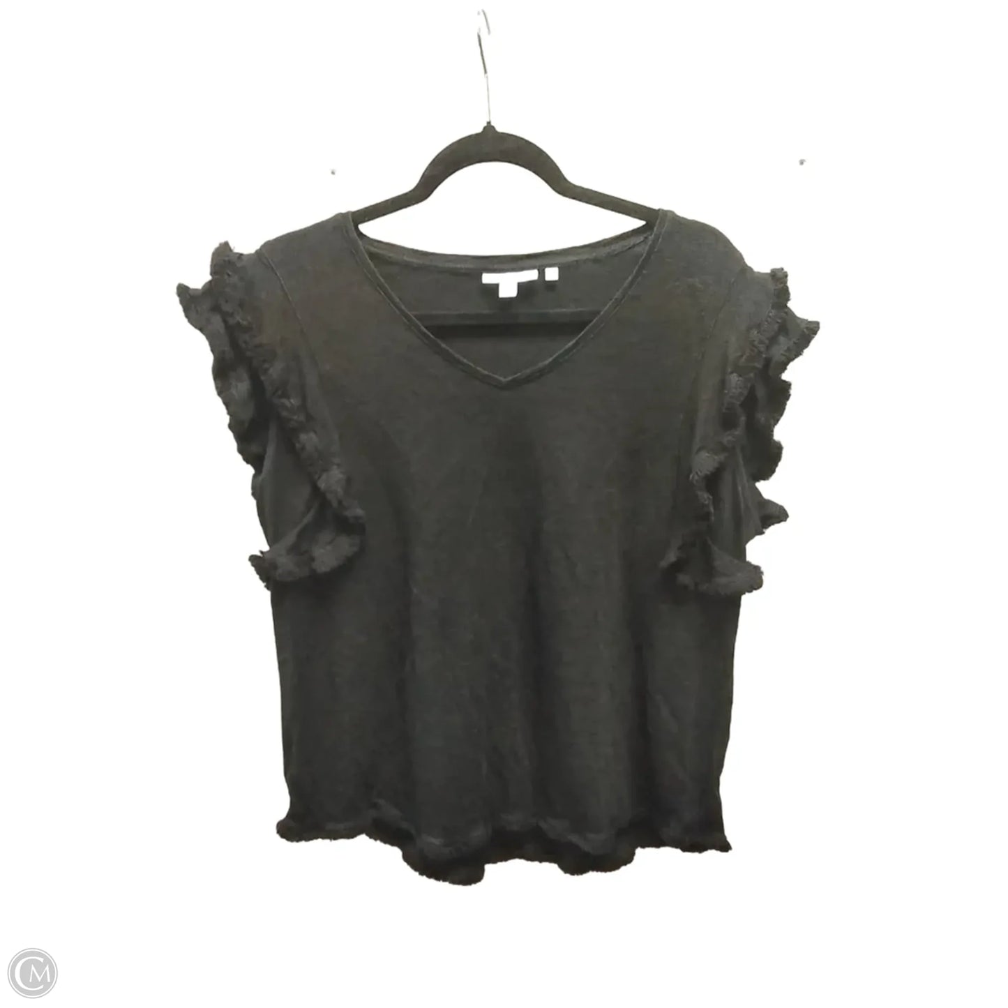 Top Short Sleeve By Chicos In Black, Size: Xl