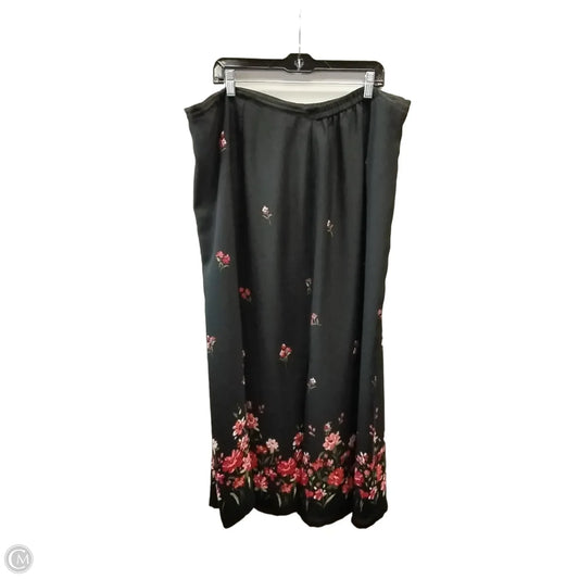 Skirt Maxi By Emma James In Floral Print, Size: 3x
