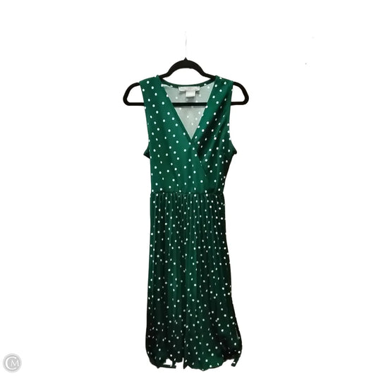 Dress Casual Midi By Clothes Mentor In Polkadot Pattern, Size: Lp