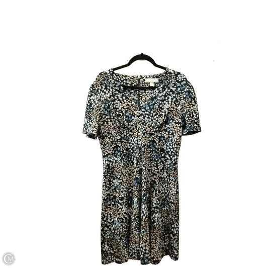 Dress Casual Midi By Michael By Michael Kors In Floral Print, Size: L