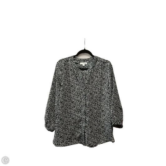 Blouse Long Sleeve By Jachs Girlfirend In Black, Size: M